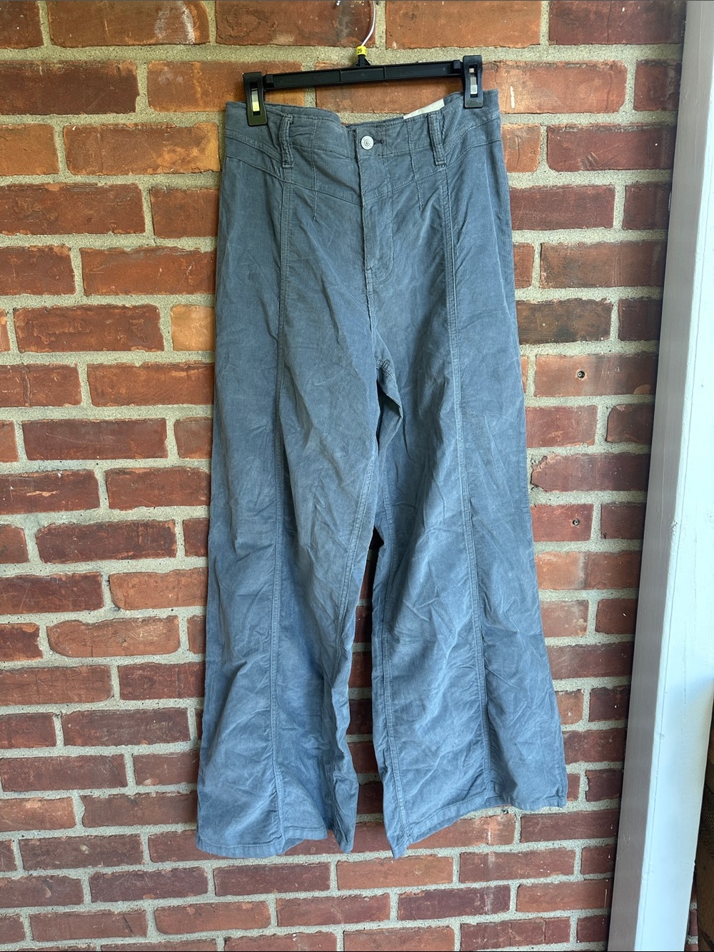 We the Free Libre Wide Leg Cords Free People Corduroy 29 Gray NWT NEW